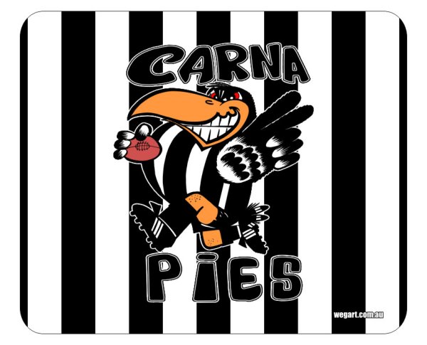 Carna Pies Mouse Mat FREE POST WITHIN AUSTRALIA